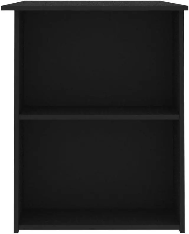 Alt view image 13 of 15 - vidaXL Desk Computer Desk Home Office Desk Workstation Black Engineered Wood