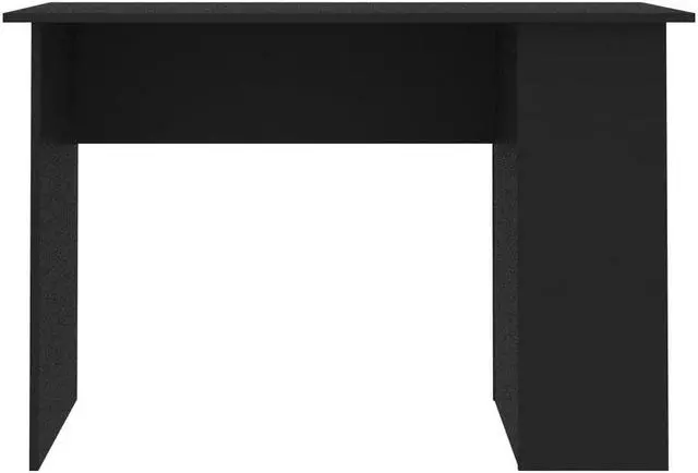 Alt view image 12 of 15 - vidaXL Desk Computer Desk Home Office Desk Workstation Black Engineered Wood