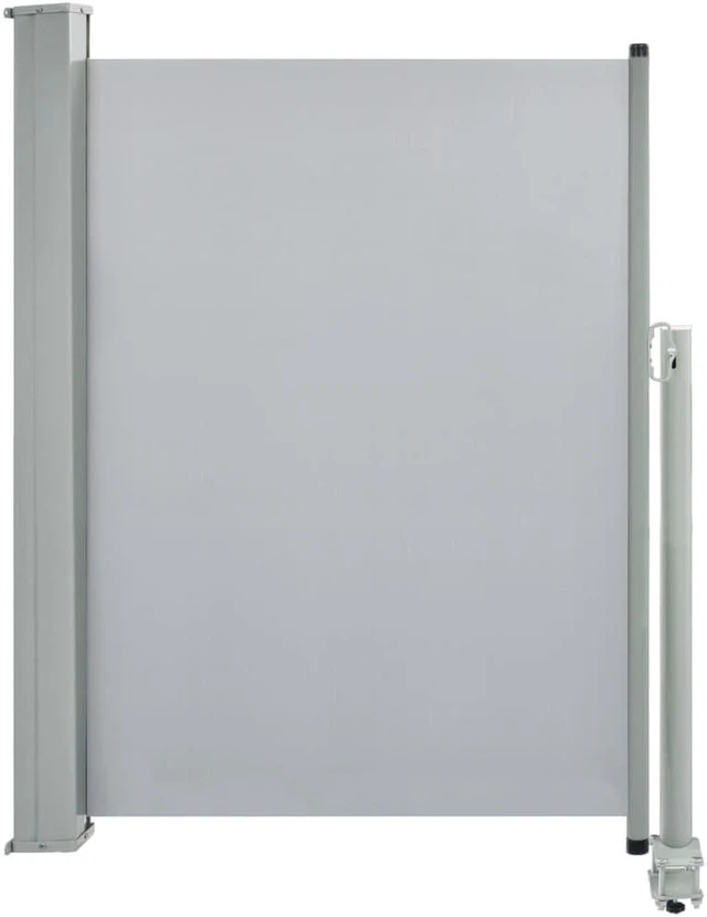 Alt view image 9 of 14 - vidaXL Patio Retractable Side Awning 39.4"x118.1" Gray Screen Shade Blind