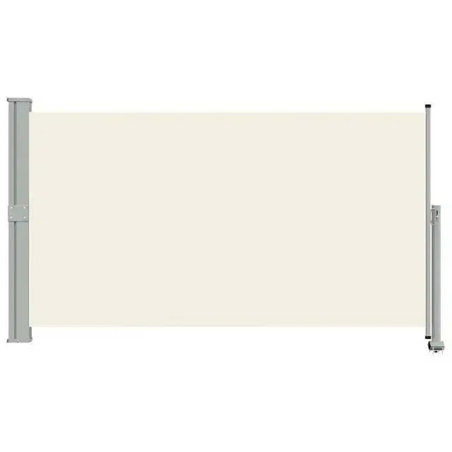 Alt view image 16 of 18 - vidaXL Patio Retractable Side Awning 55.1"x118.1" Cream