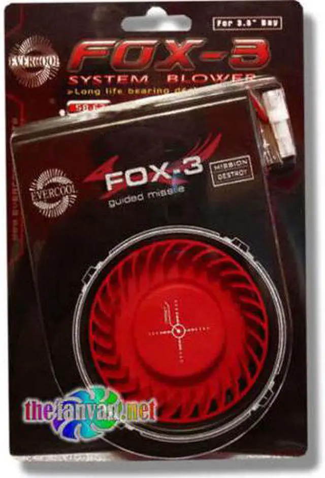 Main image of New Evercool SB-F3 "Fox-3" System Blower Fan for 3.5" Bay - Cool Your Hard Drive