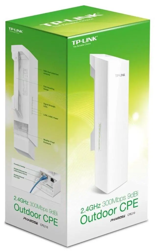 Alt view image 4 of 4 - TP-Link CPE210 2.4GHz 300Mbps High Power Outdoor CPE/Access Point, 9dBi