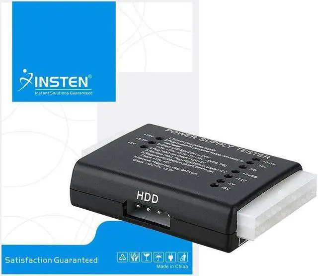 Alt view image 7 of 7 - PC Computer 20/24 Pin Power Supply Tester With PSU ATX SATA HDD Connectors