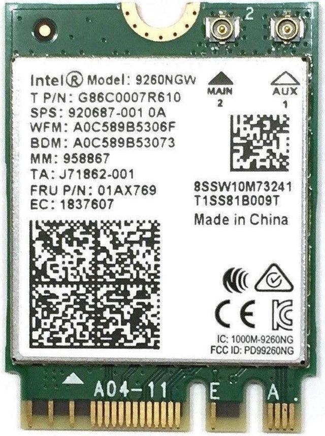 NEW Intel Wireless-AC 9260.NGWG.NV 1.73Gbps Bluetooth-5 NGFF M.2 2230 No vPro Add-On Cards - Newegg.com