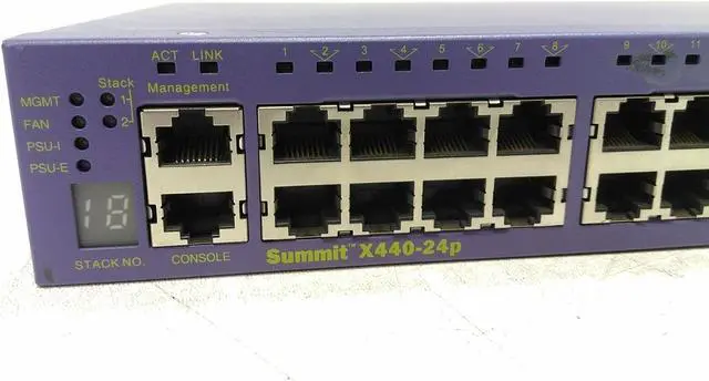 Alt view image 6 of 8 - EXTREME NETWORKS X440-24P X440-24P W/ Mounts and Power