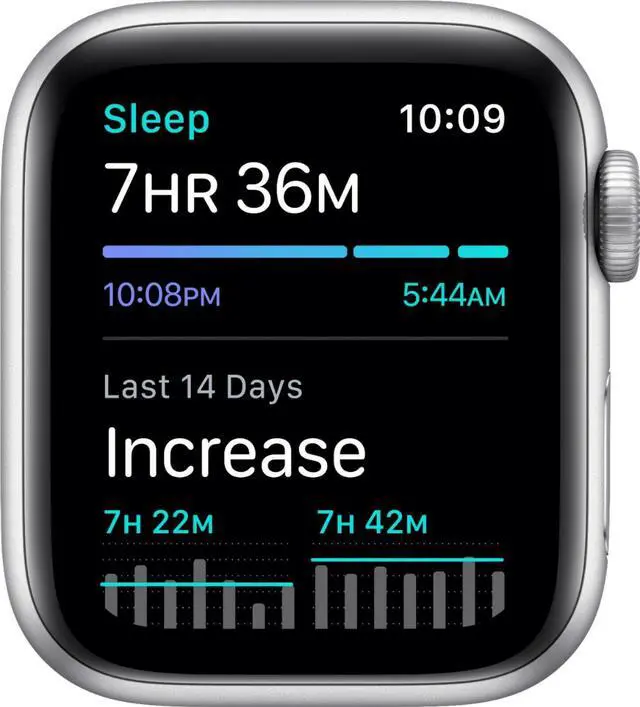 Alt view image 5 of 8 - Apple Watch SE 40mm Silver Aluminum - White Sport Band MYDM2LL/A