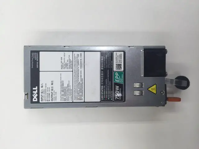Main image of W8R3C DELL 750W 80+ Power Supply Models R730XD R730 R630 T630 T430 R640