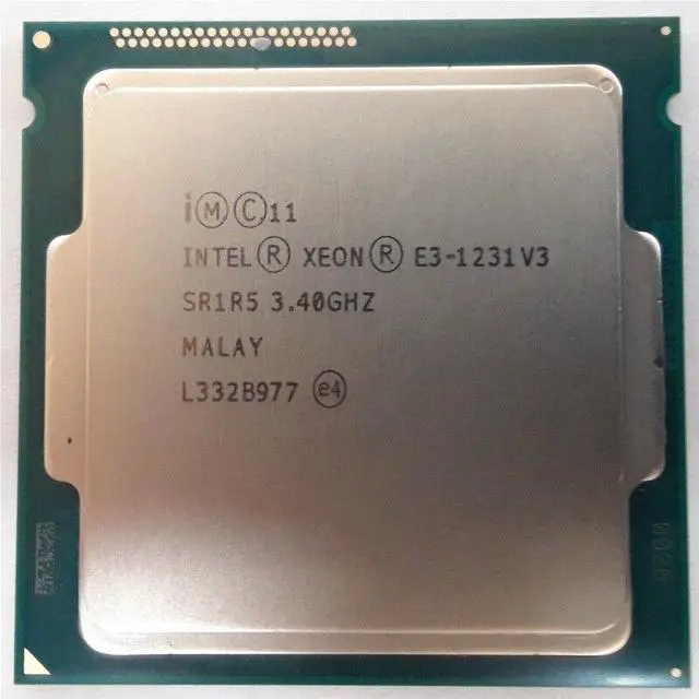 Alt view image 2 of 9 - INTEL Sr1R5  Xeon Quadcore E31231V3 3.4Ghz 8Mb L3 Cache 5Gt S Dmi2 Speed Socket Fclga1150 22Nm 80W Processor Only