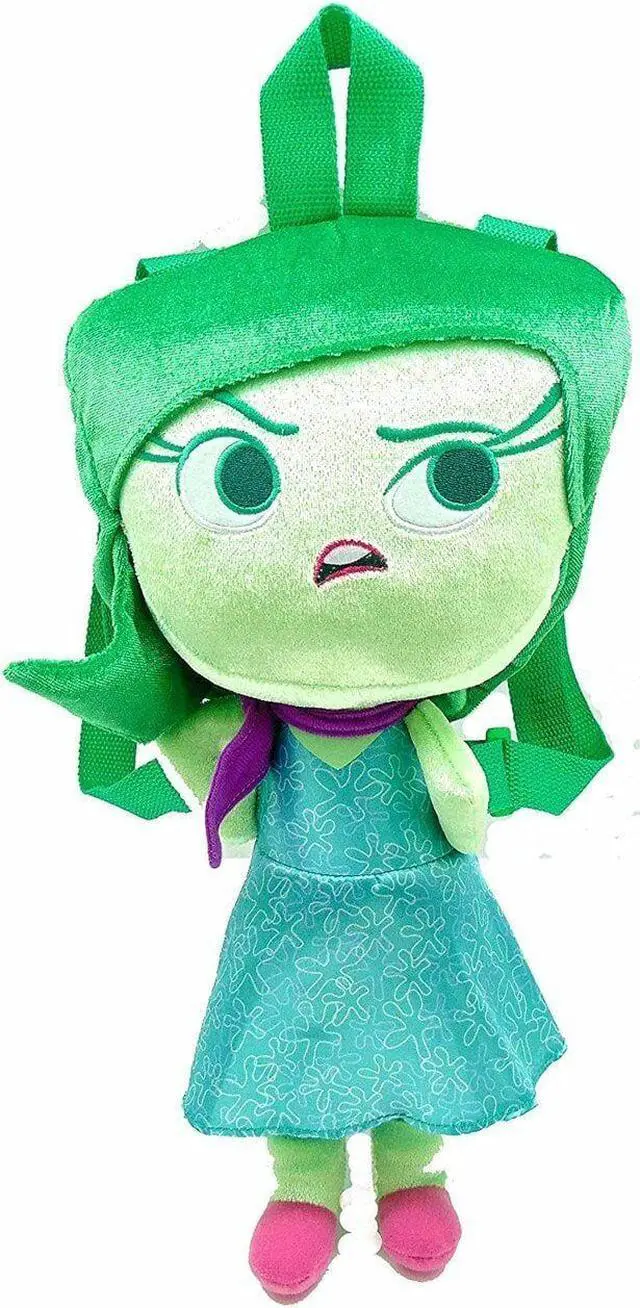 Alt view image 2 of 3 - Plush Backpack - Disney - Inside Out - Disgust 15" New 664251