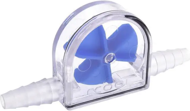 Alt view image 3 of 7 - Alphacool Eisfluegel Flow Indicator, Blue Fins, Clear Body