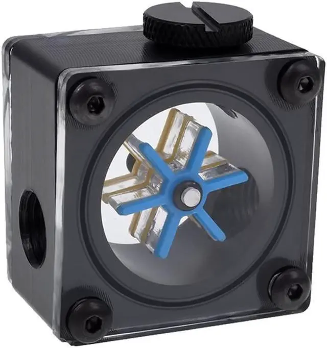 Alt view image 6 of 8 - Alphacool Eisfluegel G1/4 Square Flow Meter - Acetal (17350)