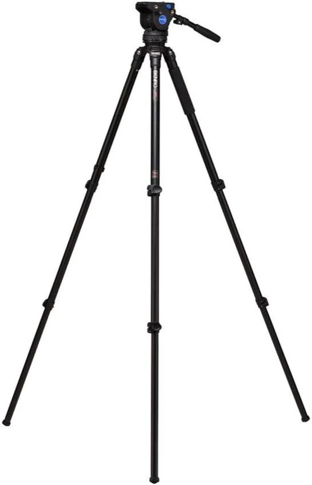 Alt view image 3 of 6 - Benro BV4 Aluminum Video Tripod Kit (A373FBV4H)