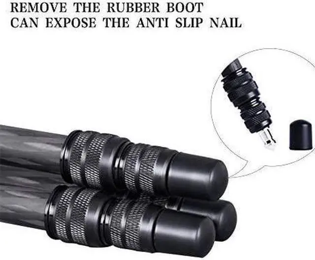 Alt view image 5 of 6 - 28in/1.1lb Mini Portable Carbon Fiber Tripod, Lightweight Compact Travel Tabletop Tripod Stand for PhoneCameraCamcorderProjectorWebcam, with Metal Phone Mount & Center Column