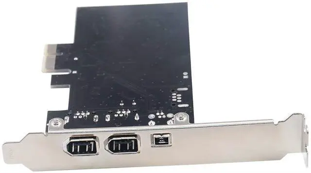Alt view image 5 of 7 - Tan QY 1394 Firewire Card,PCIe 3 Ports 1394A Firewire Expansion Card, PCI Express (1X) to External IEEE 1394 Adapter Controller (2 x 6 Pin + 1 x 4 Pin) for Desktop PC and DV Connection
