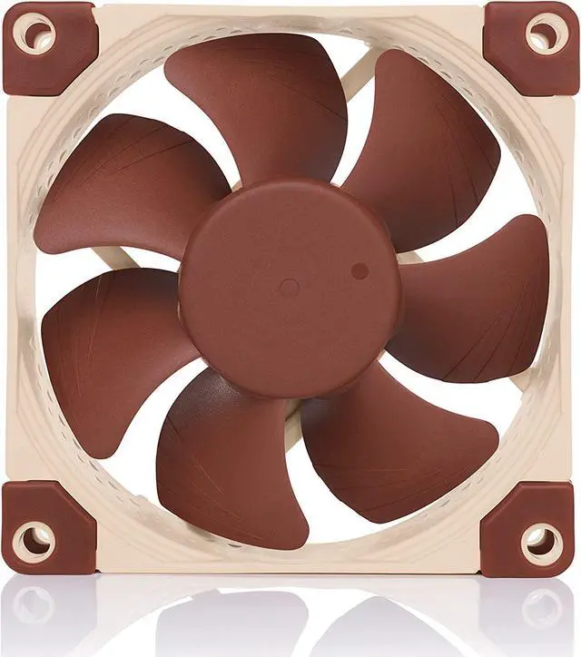 Alt view image 3 of 7 - Noctua NF-A8 5V PWM, Premium Quiet Fan with USB Power Adaptor Cable, 4-Pin, 5V Version (80mm, Brown)
