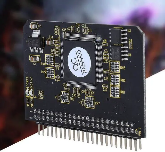 Alt view image 2 of 5 - fosa Micro SD to IDE Adapter with Two Main Control Chips and SD Card Socket, Micro SD/TF Memory Card to IDE 44Pin/2.0mm Male Adapter for DOS/Windows/Linux DMA Ultra DMA Mode