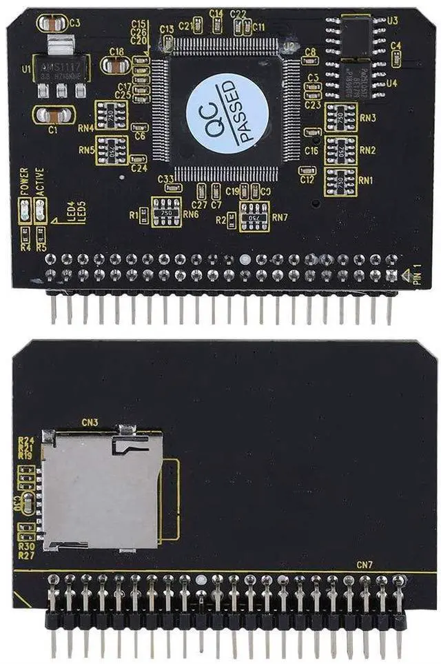 Alt view image 3 of 5 - fosa Micro SD to IDE Adapter with Two Main Control Chips and SD Card Socket, Micro SD/TF Memory Card to IDE 44Pin/2.0mm Male Adapter for DOS/Windows/Linux DMA Ultra DMA Mode