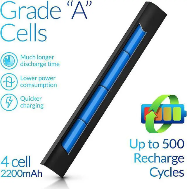 Alt view image 3 of 7 - NinjaBatt Battery for HP 800049-001 K104 800010-421 KI04 KIO4 HSTNN-LB6R 17-G121WM TPN-Q160 TPN-Q158 TPN-159 TPN-Q161 TPN-Q162 HSTNN-DB6T HSTNN-LB6S - High Performance [4 Cells/2200mAh/33Wh]