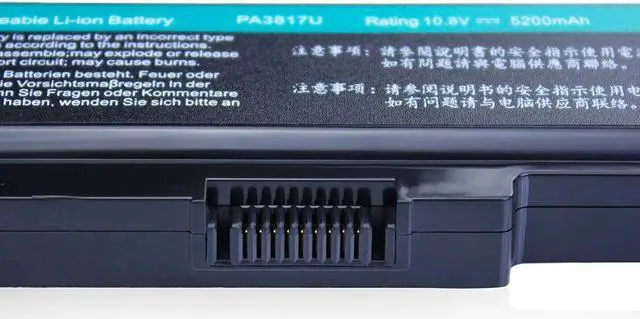 Alt view image 4 of 7 - PA3817U-1BRS PA3817U-1BAS Dtk Laptop Battery for Toshiba Computer PA3818U PA3819U-1BRS L755 C655 M645 L750P L600 L675 L675D L700 L745 L750D L755D M640 P745 Notebook