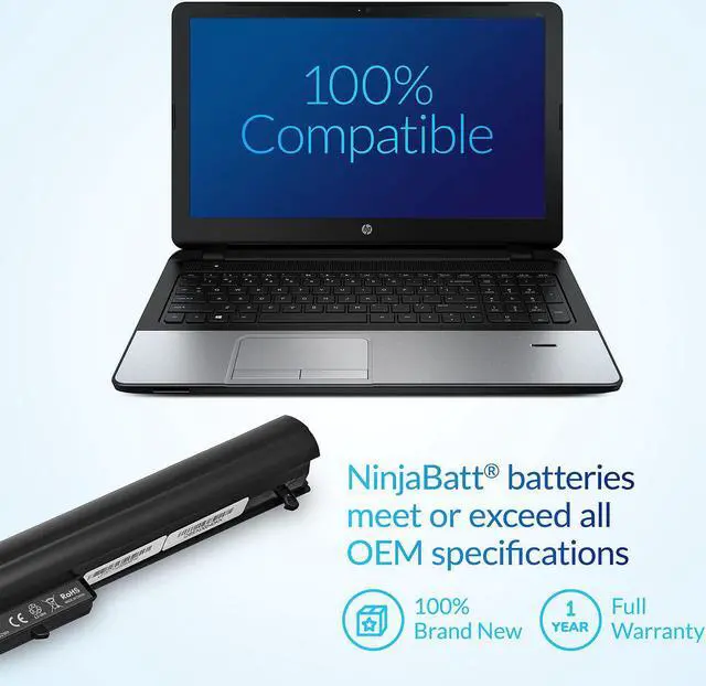 Alt view image 5 of 7 - NinjaBatt 776622-001 HP Laptop Battery for LA03DF LA04 15-F272WM 15-F233WM 15-F211WM 752237-001 728460-001 15-F162DX 15-F039WM 15-N210DX 15-F100DX 15-F010DX - High Performance