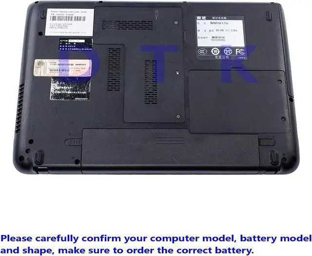 Alt view image 7 of 7 - PA3817U-1BRS PA3817U-1BAS Dtk Laptop Battery for Toshiba Computer PA3818U PA3819U-1BRS L755 C655 M645 L750P L600 L675 L675D L700 L745 L750D L755D M640 P745 Notebook