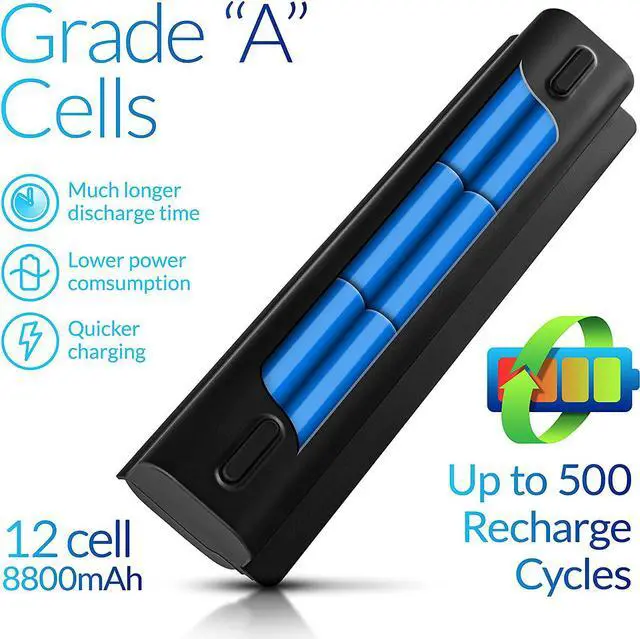 Alt view image 2 of 7 - NinjaBatt 12 Cells Battery for HP 593553-001 636631-001 593554-001 593550-001 MU12 593562-001 G62 CQ42 2000 G72 G7 G6 DM4 CQ56 CQ57 CQ62 HSTNN-Q62C G56 HSTNN-DB0W [Extended Life & Bigger Size]