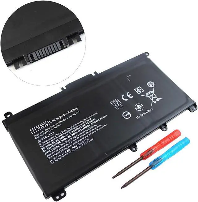 Alt view image 6 of 6 - TF03XL Laptop Battery for HP Pavilion 15-CC 15-CD 17-AR Series, Fit for HP 920046-121 920046-421 HSTNN-IB7Y HSTNN-LB7J TPN-Q188 TPN-Q189 Series[11.55V 41.9WH]