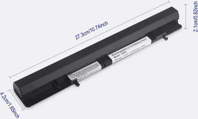 Alt view image 3 of 4 - ARyee 14.8V 2200mAh New Laptop Battery for Lenovo IdeaPad Flex 14 14M 15 15M S500 Touch, Compatible P/N: L12L4A01 L12L4K51 L12M4A01 L12M4E51 L12M4K51 L12S4A01 L12S4E51 L12S4F01 L12S4K51