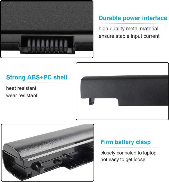 Alt view image 2 of 7 - HS04 HS03 807956-001 807957-001 HSTNN-LB6U HSTNN-LB6V Laptop Battery Compatible with HP 240 245 246 250 255 256 G4, Notebook 14 14g 15 15g Series, 807612-421 807611-131 HSO4 HSO3 14.8V 38Wh 2600mAh