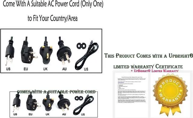 Alt view image 4 of 5 - UpBright 19V 2.37A AC/DC Adapter Compatible with Acer Aspire Liteon PA-1450-26 NSW26763 N17908 R33275 PA-145026 Laptop Notebook PC 19VDC 2100mA 2370mA 19.0V 2.1A 40W 45W Power Supply Battery Charger