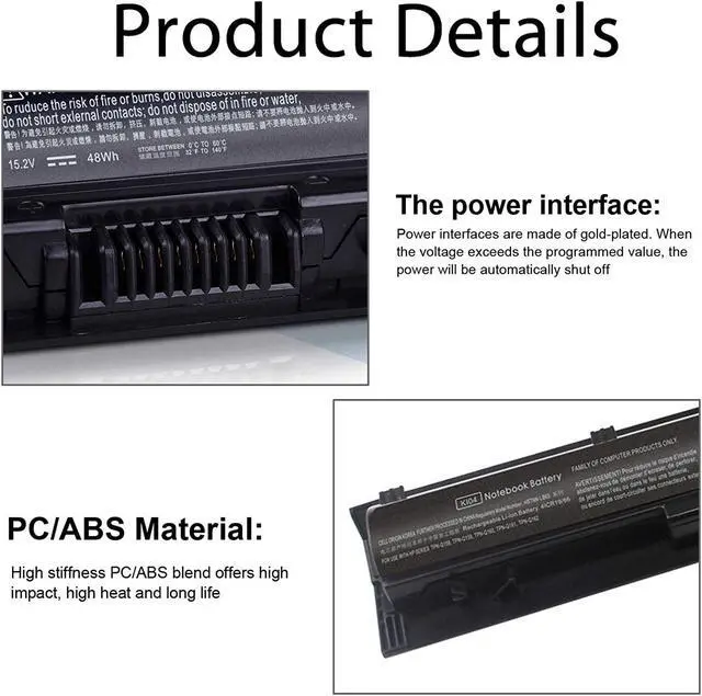Alt view image 4 of 7 - KI04 800049-001 Notebook Battery for HP Pavilion 17-g 17-g121wm 17-g131wm 17-g119dx 17-g15dx 17-g153us 14-ab166us 15-ab259nr 15-ab247cl 15-ab277cl HSTNN-LB6S 800010-421