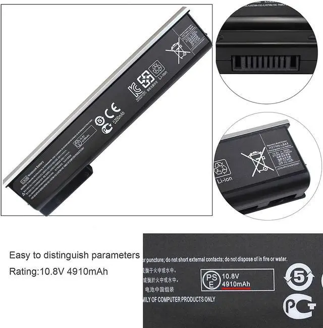 Alt view image 3 of 6 - CA06 CA06XL Laptop Battery Compatible with HP Probook 640 G1,Probook 645 G1,Probook 650 G1,Probook 655 G1 Series HSTNN-I15C-4 HSTNN-I15C-5 HSTNN-I16C 718676-421 718677-421 718755-001 718756-001