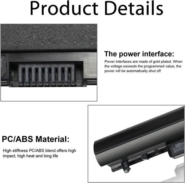 Alt view image 3 of 6 - la03 la03df 776622-001 Battery for HP 15-f272wm 15-f222wm 15-f233wm 15-f039wm 15-f010dx 15-f100dx 15-f014wm 15- f211wm 15-f209wm 15-f387wm 15-f305dx 15-f162dx 15-n207cl - 12 Month Warranty