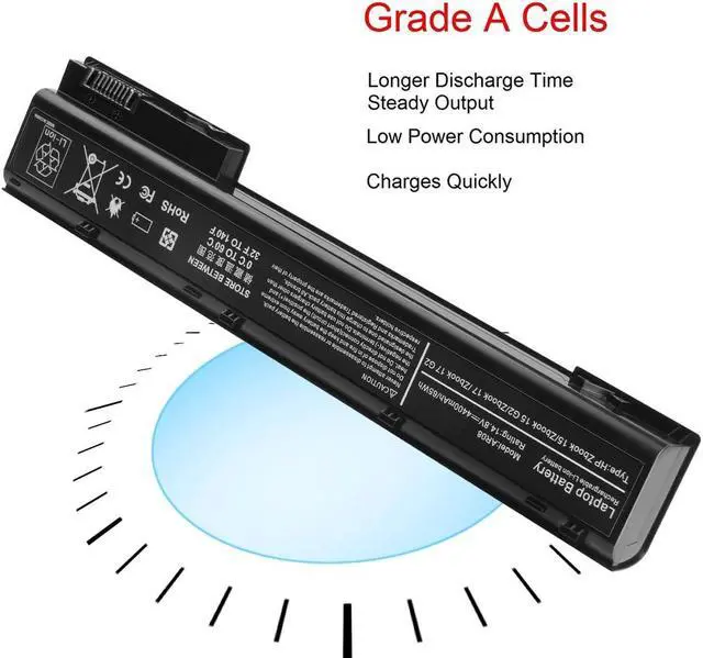 Alt view image 6 of 7 - ARyee AR08 AR08XL Battery Compatible with HP ZBook 15 17 Mobile Workstation Series HP ZBook 17 Series Fits PN HSTNN-IB4HYafda AR08 AR08XL 707615-141
