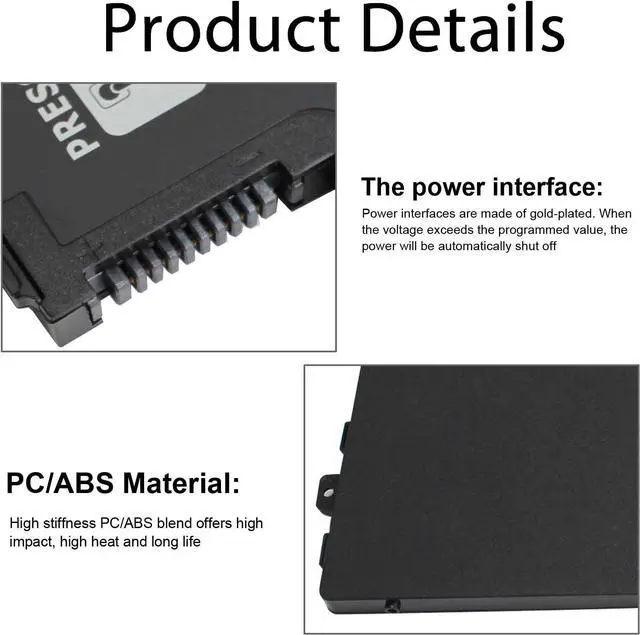 Alt view image 4 of 7 - 43WH TRHFF P39F P49G Notebook Battery for Dell Inspiron 15 5000 Series 15-5547 5547 5548 5545 5542 N5547 N5447 5447 5445 5448 i5547-3750sLV Latitude 14-3450 15-3550 0PD19 1V2F6 DL011307-PRR13G01 P51G