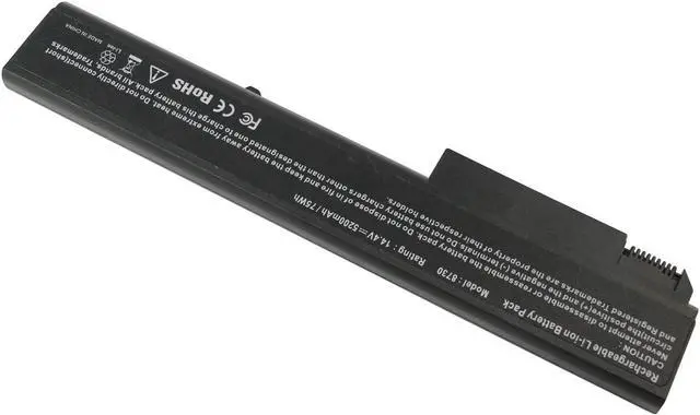 Alt view image 3 of 5 - Futurebatt Laptop Battery for HP EliteBook 8530p 8540p 8730p 8730w 8740w 8530w 8540w, ProBook 6545b Fit P/N 493976-001 HSTNN-LB60 HSTNN-XB60 KU533AA AV08 AV08XL [5200mAh, 8-Cell]