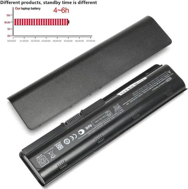 Alt view image 4 of 6 - MU06 MU09 Laptop Battery Replacement for HP 593553-001 593554-001 Pavilion G6 G7 G62 G72 G4 DV6 DV7 DM4 2000 Compaq Presario CQ32 CQ42 CQ43 CQ56 CQ57 CQ62 CQ72 [10.8V 47WH]