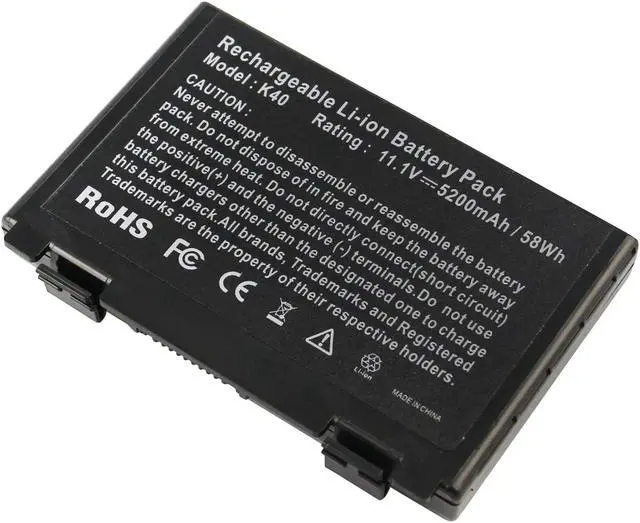 Alt view image 2 of 5 - Futurebatt 11.1V 58Wh A32-F82 Laptop Battery For Asus K40 K40lJ K40lN K40E K50 K50I K50IJ K60 K61IC K60IJ K70 F52 F82 P50 P81 PR05C PR065 X5D X65 X66 X8A X8B X8D Fits P/N A32-F52 L0690L6 L0A2016