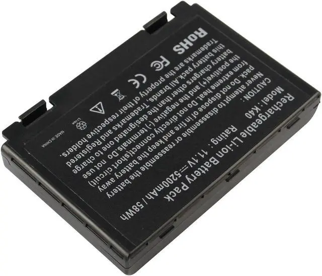 Alt view image 3 of 5 - Futurebatt 11.1V 58Wh A32-F82 Laptop Battery For Asus K40 K40lJ K40lN K40E K50 K50I K50IJ K60 K61IC K60IJ K70 F52 F82 P50 P81 PR05C PR065 X5D X65 X66 X8A X8B X8D Fits P/N A32-F52 L0690L6 L0A2016