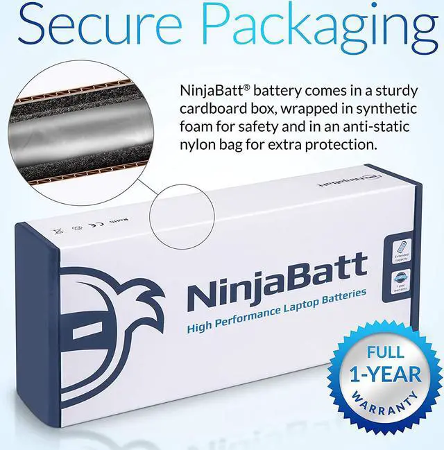 Alt view image 7 of 7 - NinjaBatt Battery 633805-001 for HP ProBook 4540S 4530S 4440S 4430S 4540 4540S 6460B 633809-001 PR06 PR09 HSTNN-DB2R HSTNN-IB2R HSTNN-LB2R HSTNN-OB2R 633733-1A1 633733-241 - [6 Cells/4400mAh]