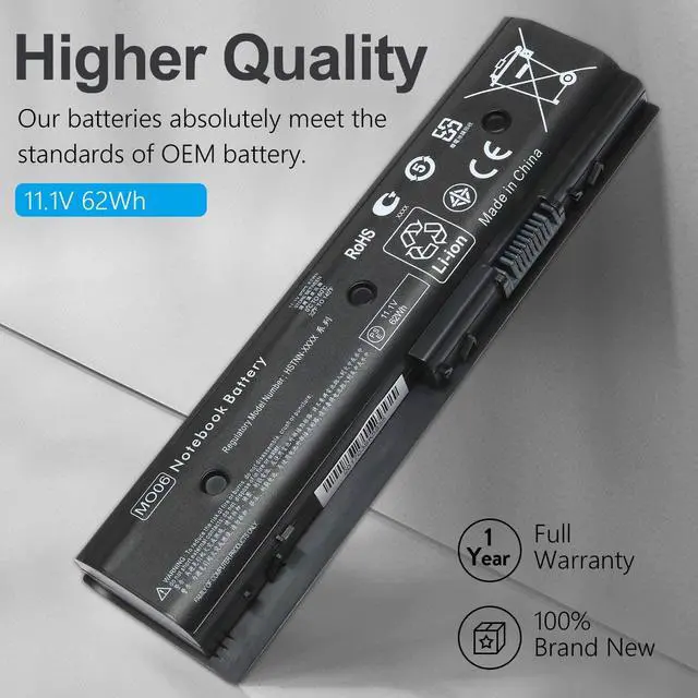Alt view image 2 of 7 - Tinkon 11.1V 62Wh MO06 671731-001 Laptop Battery for HP MO09 DV4-5000 DV6-7000 DV6-8000 dv7-7000 671567-421 HSTNN-LB3N Series