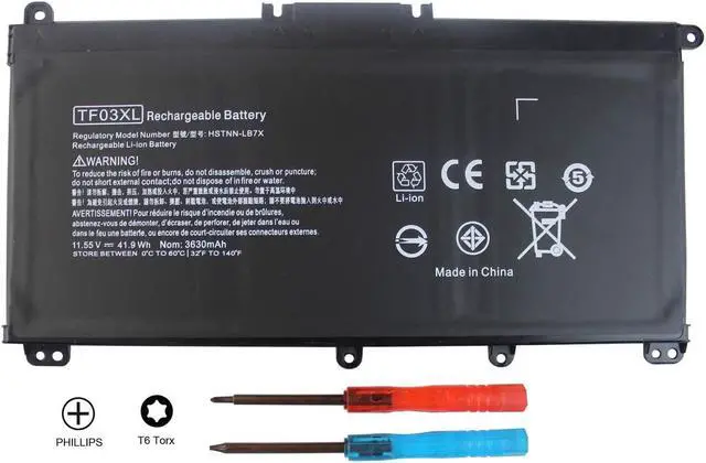 Main image of TF03XL Laptop Battery for HP Pavilion 15-CC 15-CD 17-AR Series, Fit for HP 920046-121 920046-421 HSTNN-IB7Y HSTNN-LB7J TPN-Q188 TPN-Q189 Series[11.55V 41.9WH]