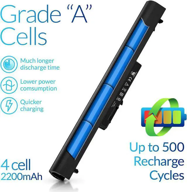 Alt view image 3 of 7 - NinjaBatt Battery for HP 695192-001 VK04 15-B142DX 14-B109WM HSTNN-YB4D 15-B129WM 694864-851 14-C050NR 15-B119WM 14-B120DX 15-B123CL 14-B015DX 14-B019US High Performance [4 Cells/2200mAh/32Wh]