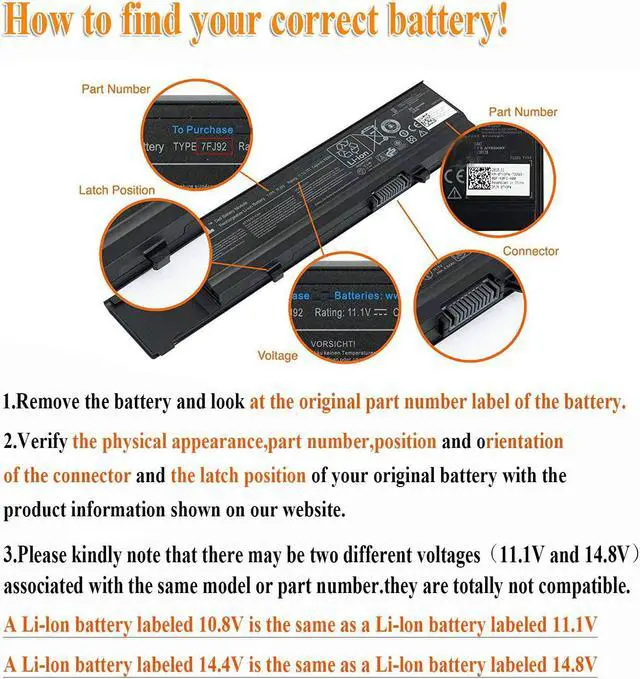 Alt view image 6 of 6 - A1495 A1406 New Laptop Battery Replacement for MacBook Air 11 Inch A1465 A1370 (Mid 2011 2012 2013 Early 2014 2015 Version); MC968 MD223 MD711 020-7376-A 020-7377-A