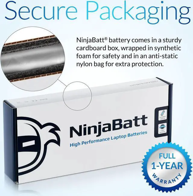 Alt view image 7 of 7 - NinjaBatt 12 Cells Battery for HP 593553-001 636631-001 593554-001 593550-001 MU12 593562-001 G62 CQ42 2000 G72 G7 G6 DM4 CQ56 CQ57 CQ62 HSTNN-Q62C G56 HSTNN-DB0W [Extended Life & Bigger Size]