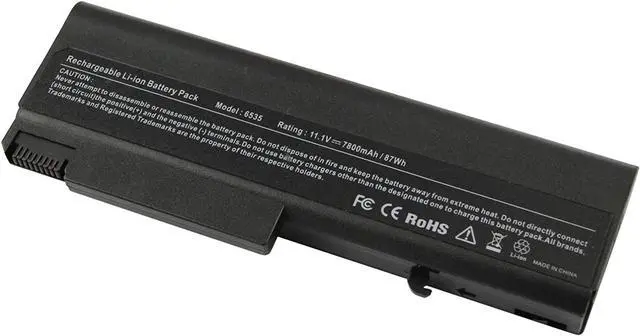Alt view image 2 of 5 - Futurebatt 9Cell Extended 7800mAh Battery for HP EliteBook 8440P 6930P 8440W / ProBook 6550B 6455B / Compaq 6730B 6735B 6700B 6500B 6535B 6530B, fits P/N 482962-001 HSTNN-UB69 KU531AA
