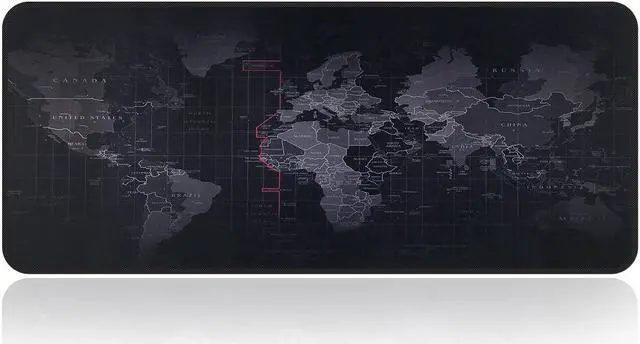 Main image of Extended XXXL Gaming Mouse Pad - Portable Large Desk Pad - Non Slip Water Resistant Rubber Base, World Map , Gaming Mouse Pad Keyboard Pad. - L 35.43 inch * W  15.75 inch