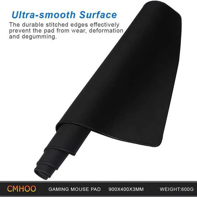 Alt view image 5 of 7 - Cmhoo XXL Professional Large Mouse Pat & Computer Game Mouse Mat (90x40 Black)