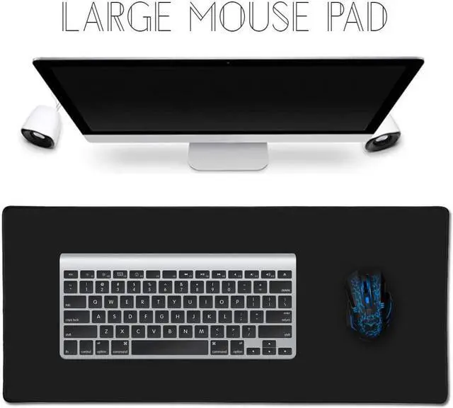 Alt view image 7 of 7 - Cmhoo XXL Professional Large Mouse Pat & Computer Game Mouse Mat (90x40 Black)