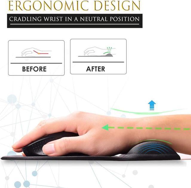 Ergonomic Mouse Pad with Wrist Support Gel Mouse Pad with Wrist